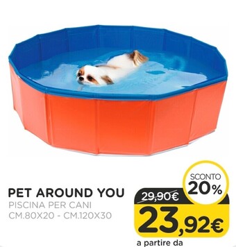 Arcaplanet Pet around you - piscina per cani cm.80x20 - cm.120x30 offerta
