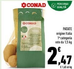 Conad Conad patate offerta