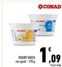 Conad Conad yogurt greco offerta