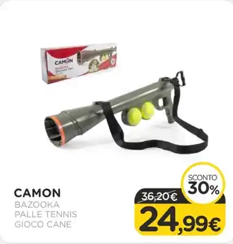 Arcaplanet Camon - bazooka / gioco cane palle tennis offerta