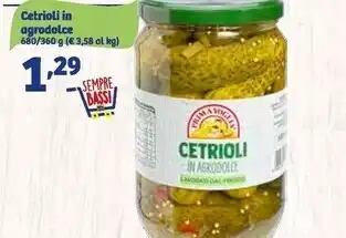 In'S Mercato Prima voglia cetrioli in agrodolce offerta