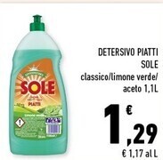 Conad Margherita Sole detersivo piatti offerta