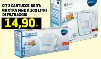 Kit 3 Cartucce Brita Maxtra Fino A 300 Litri di Filtraggio
