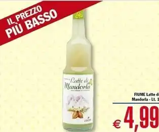 Conté Supermercati Fiume latte di mandorla offerta