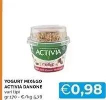 Mercatò Danone yogurt mix & go activia offerta