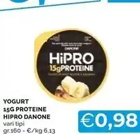 Danone yogurt 15g proteine hipro
