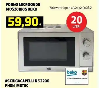 Ipercoop beko Forno Microonde MOS20100S offerta