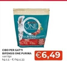 Mercatò Purina cibo per gatti bifensis one offerta