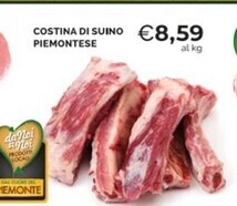 Mercatò Costina di suino piemontese offerta