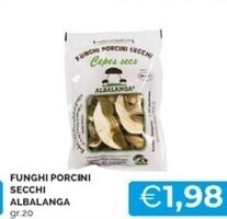 Mercatò Albalanga funghi porcini secchi offerta