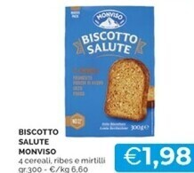 Mercatò Monviso biscotto salute offerta