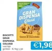 Mercatò Colussi biscotti gran dispensa offerta