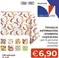 Mercatò Tovaglia antimacchia stampata casaxcasa offerta