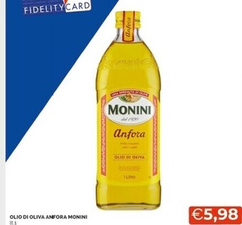 Mercatò Monini olio di oliva anfora offerta