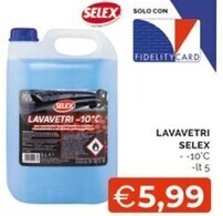 Mercatò Selex lavavetri offerta