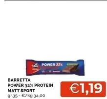 Mercatò Matt barretta power 32 % protein offerta