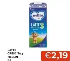 Mercatò Mellin latte crescita 3 offerta