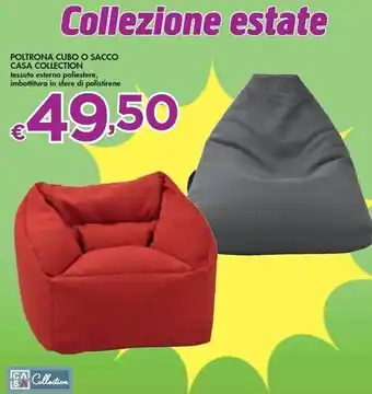 Bennet Casa collection poltrona cubo o sacco offerta