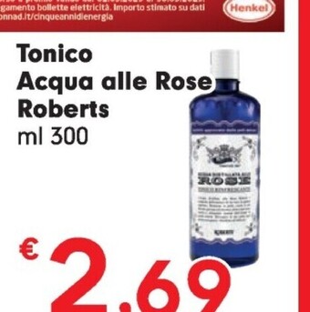 Despar Neutro roberts acqua alle rose tonico offerta