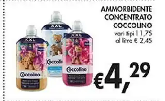 Coal Coccolino ammorbidente concentrato offerta