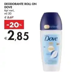 Bennet Dove deodorante roll on offerta