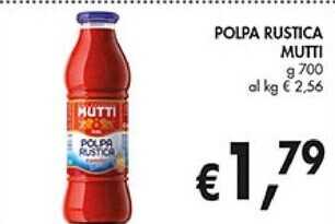 Coal Mutti polpa rustica offerta