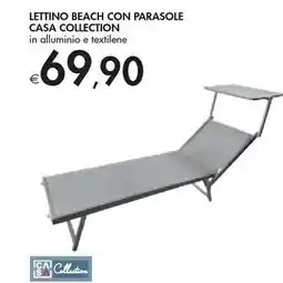 Bennet Casa collection lettino beach con parasole offerta
