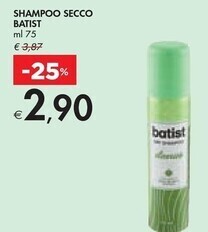Bennet Batist shampoo secco offerta