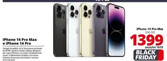 Comet Apple iphone 14 pro max 256gb oro offerta