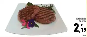 Conad HAMBURGER DI SALSICCIA offerta