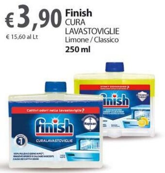 Extra Supermercati Finish CURA LAVASTOVIGLIE Limone / Classico 250 ml offerta