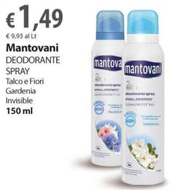 mantovani deodorante spray 150 ml