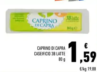 Conad CAPRINO DI CAPRA CASEIFICIO 3B LATTE 80 g offerta