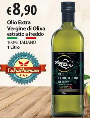 Extra Supermercati Olio Extra Vergine di Oliva estratto a freddo 1 Litro offerta
