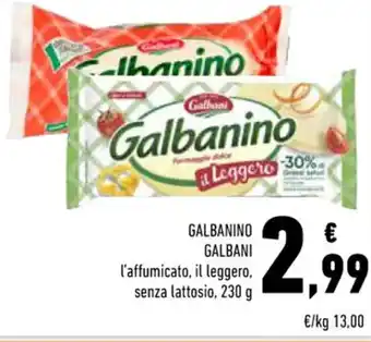 Conad GALBANINO GALBANI l'affumicato, il leggero, senza lattosio, 230 g offerta