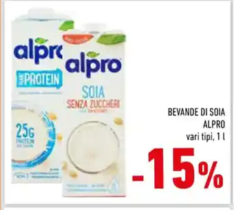 Conad BEVANDE DI SOIA ALPRO vari tipi, 1 l offerta
