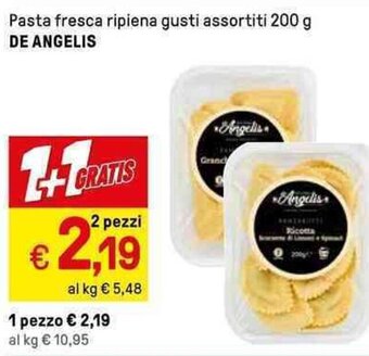 Iper La Grande Pasta fresca ripiena gusti assortiti 200 g DE ANGELIS offerta