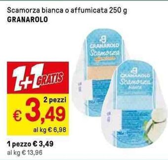Iper La Grande Scamorza bianca o affumicata 250 g GRANAROLO offerta