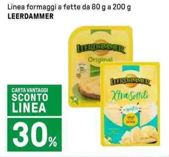 Iper La Grande Linea formaggi a fette da 80 g a 200 g LEERDAMMER offerta