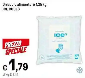 Ghiaccio alimentare 1,25 kg ICE CUBE3