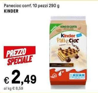Iper La Grande Panecioc conf. 10 pezzi 290 g KINDER offerta