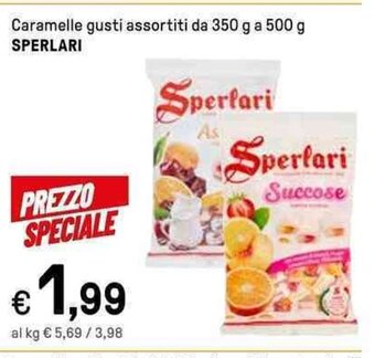 Iper La Grande Caramelle gusti assortiti da 350 g a 500 g SPERLARI offerta