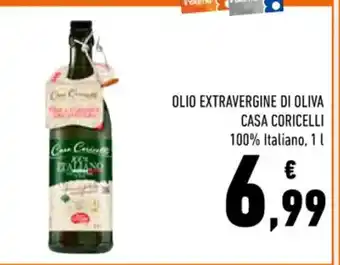 Conad OLIO EXTRAVERGINE DI OLIVA CASA CORICELLI 100% Italiano, 1 l offerta