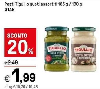 Iper La Grande Pesti Tigullio gusti assortiti 185 g / 190 g STAR offerta