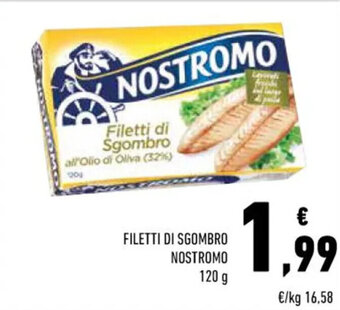 Conad FILETTI DI SGOMBRO NOSTROMO 120 g offerta