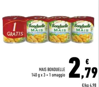 Conad MAIS BONDUELLE 140 g x 3 + 1 omaggio offerta
