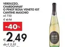 Bennet Cantine maschio verduzzo, chardonnay o pinot rosa veneto igt offerta