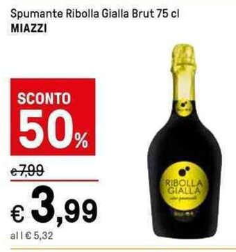 Iper La Grande Spumante Ribolla Gialla Brut 75 cl MIAZZI offerta