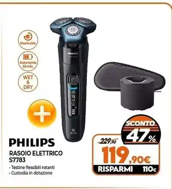 Expert Philips rasoio elettrico s7783 offerta
