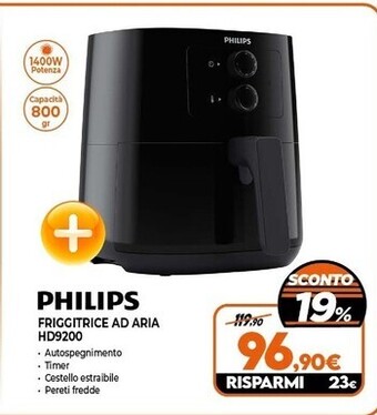 Expert Philips friggitrice ad aria hd9200 offerta